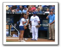 Jana Howser 1st Pitch Royals-Rays Game 07-17-09 039